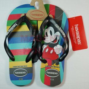 BRAND NEW Disney Havaianas Flip Flops Mickey Mouse